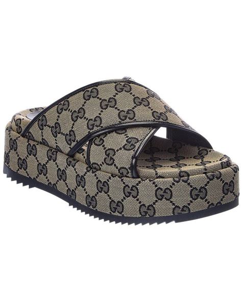 gucci platform slipper|platform Gucci sandals women.